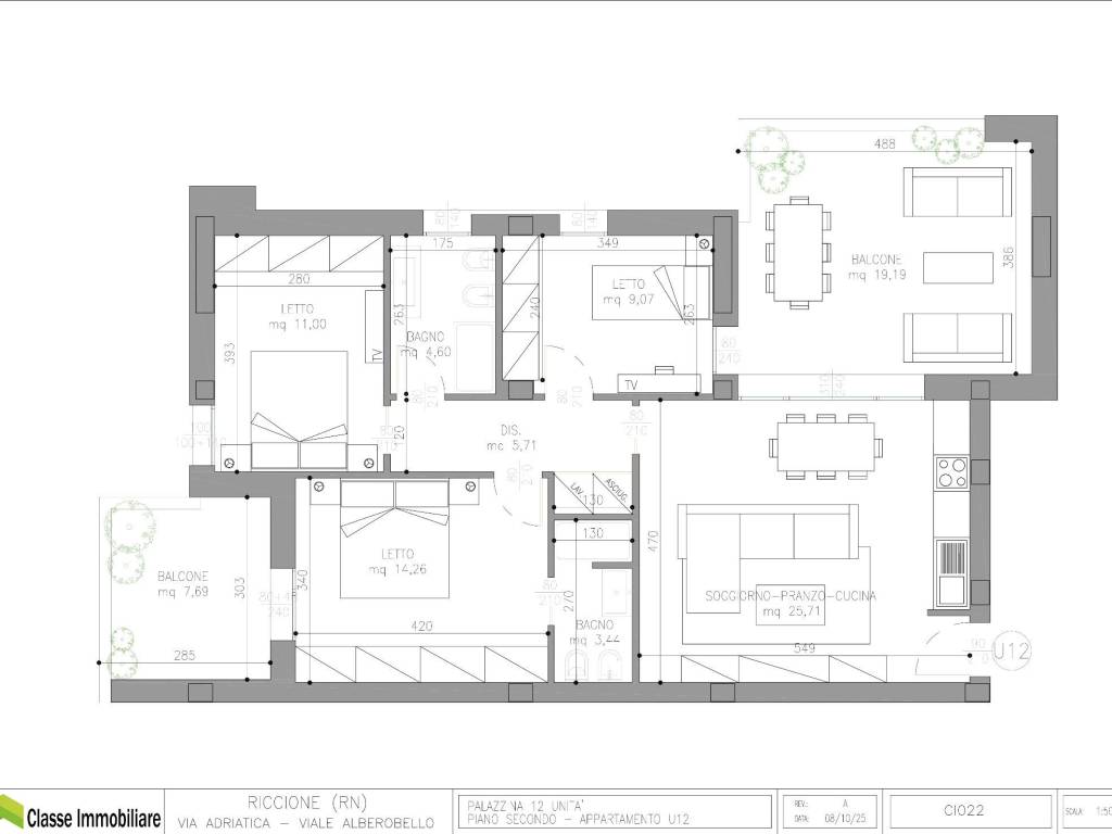 appartamento in vendita a Riccione