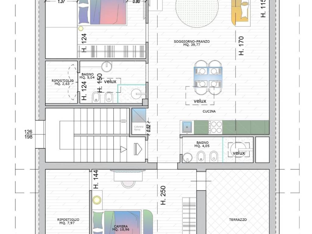 mansarda in vendita a Riccione in zona Marano
