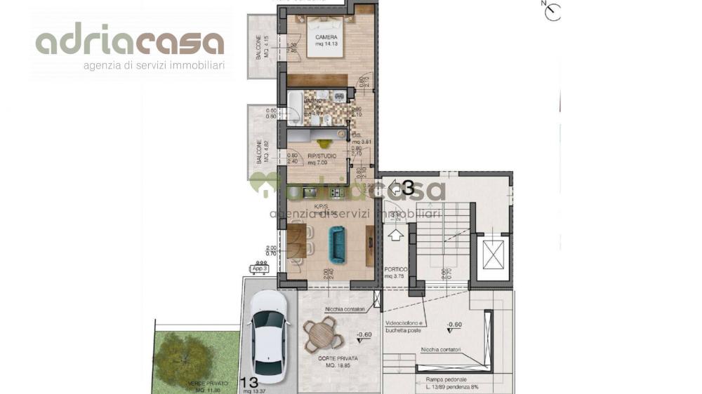 appartamento in vendita a Riccione