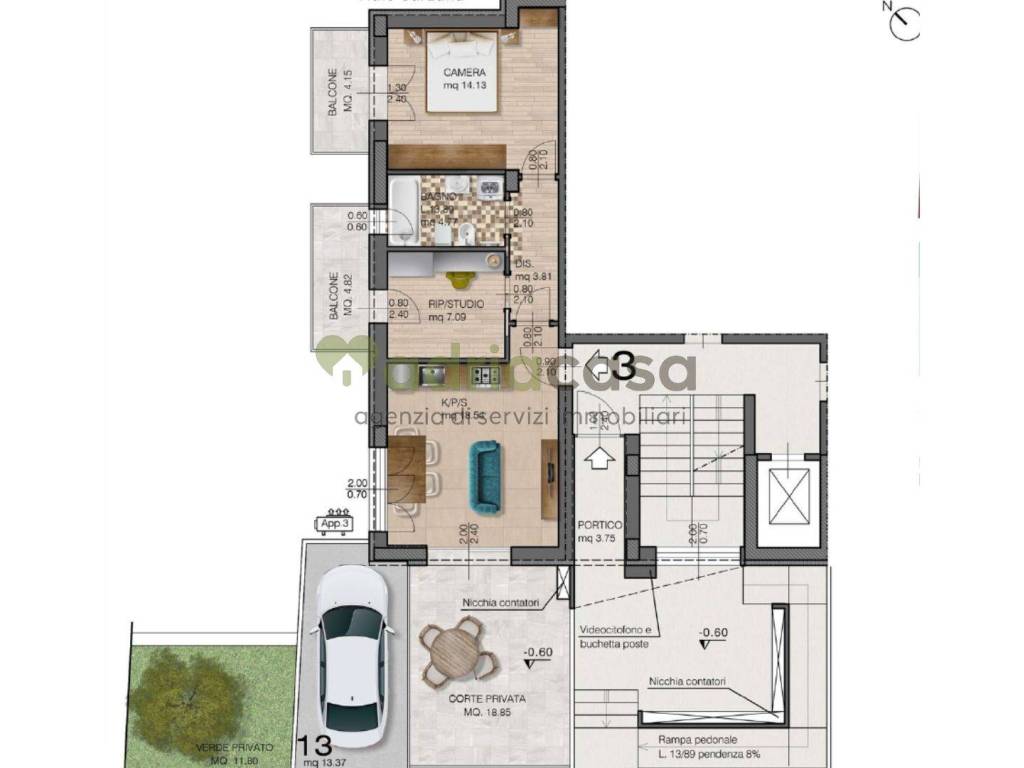 appartamento in vendita a Riccione in zona Alba