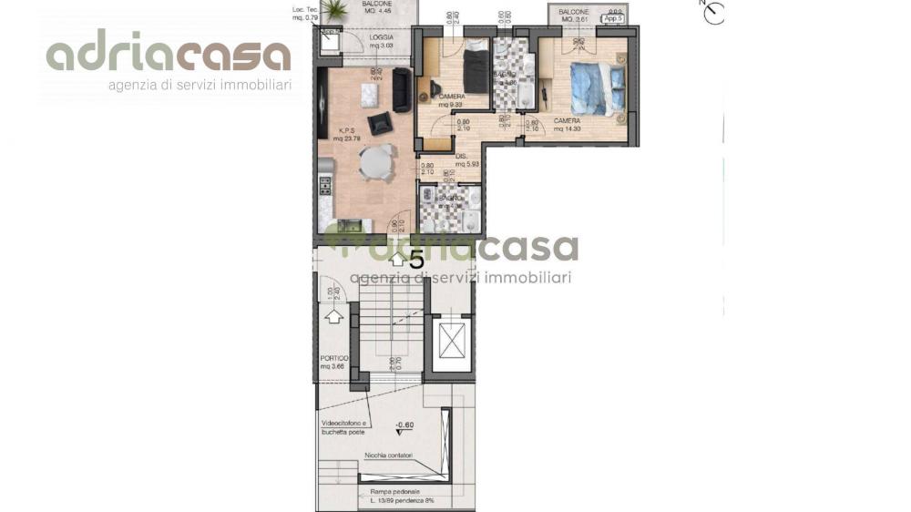 appartamento in vendita a Riccione