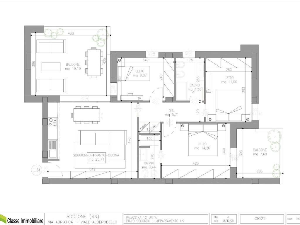 appartamento in vendita a Riccione