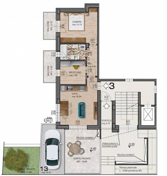 appartamento in vendita a Riccione