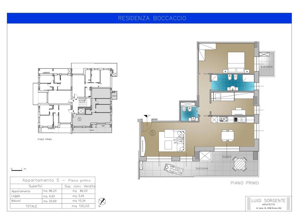 appartamento in vendita a Riccione in zona Marano