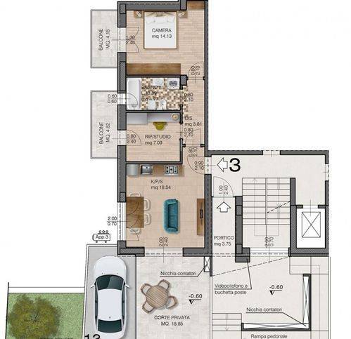 appartamento in vendita a Riccione in zona Alba