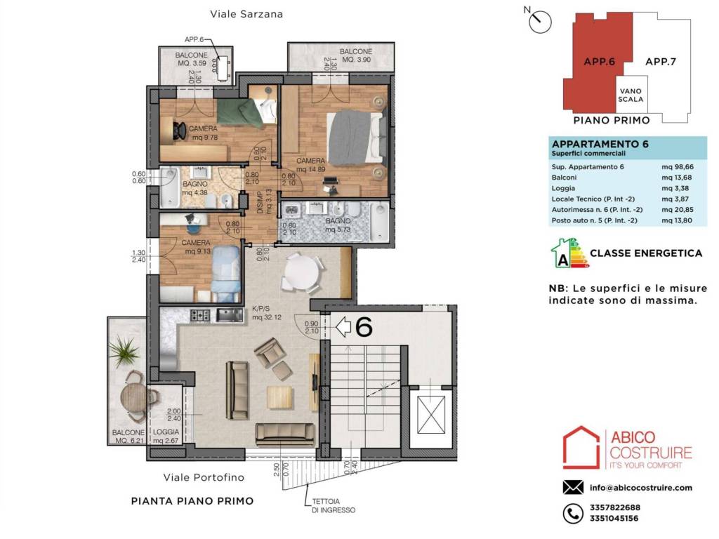appartamento in vendita a Riccione in zona Alba
