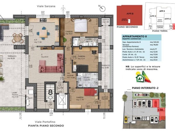 appartamento in vendita a Riccione in zona Marano