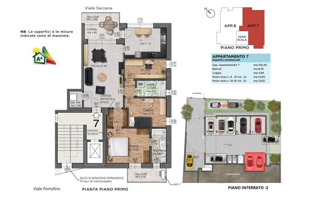 appartamento in vendita a Riccione