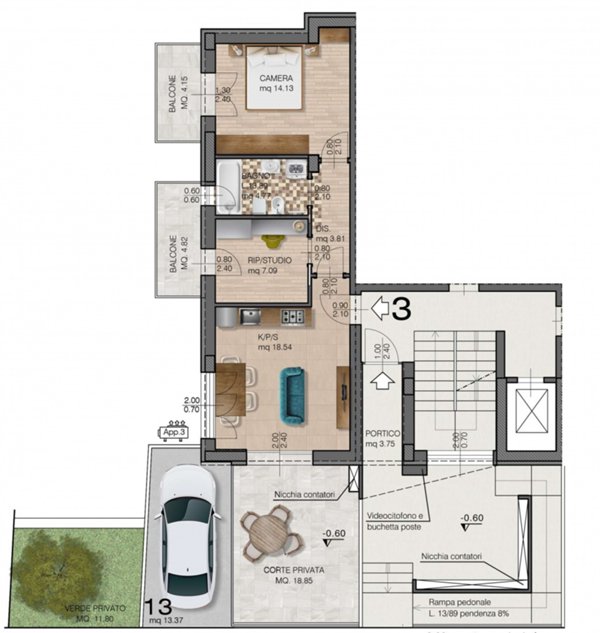 appartamento in vendita a Riccione