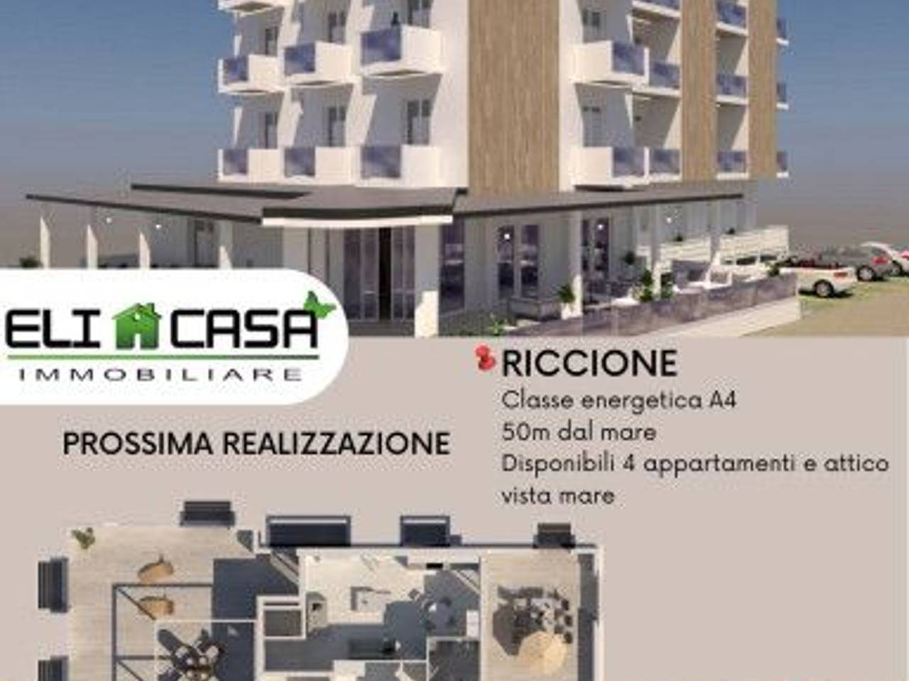 appartamento in vendita a Riccione in zona Alba