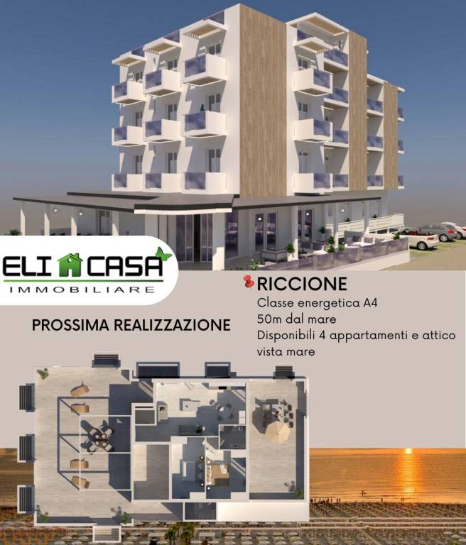 appartamento in vendita a Riccione in zona Alba