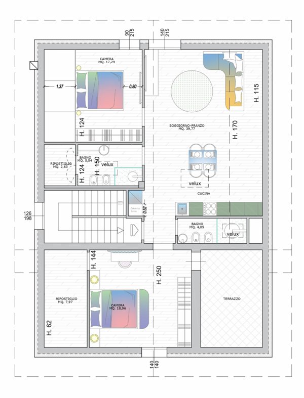 mansarda in vendita a Riccione in zona Marano
