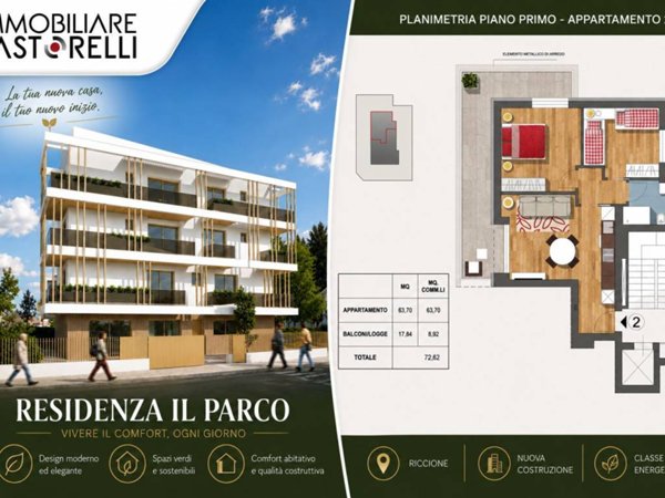 appartamento in vendita a Riccione in zona Centro Storico