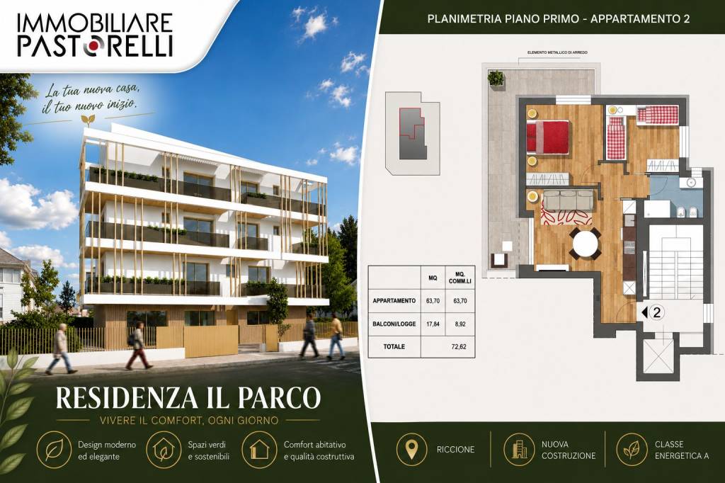 appartamento in vendita a Riccione