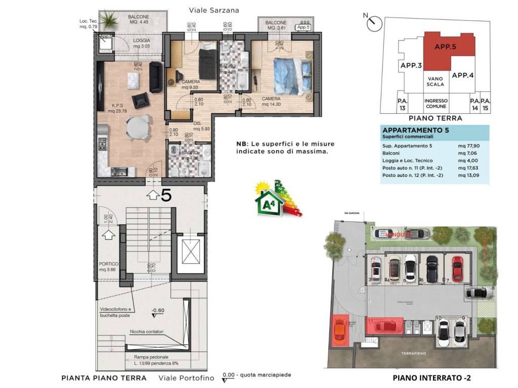appartamento in vendita a Riccione in zona Alba