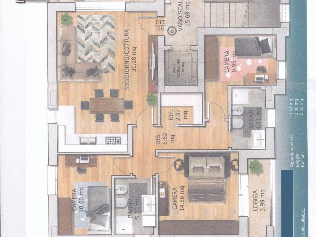 appartamento in vendita a Rimini in zona Borgo Mazzini