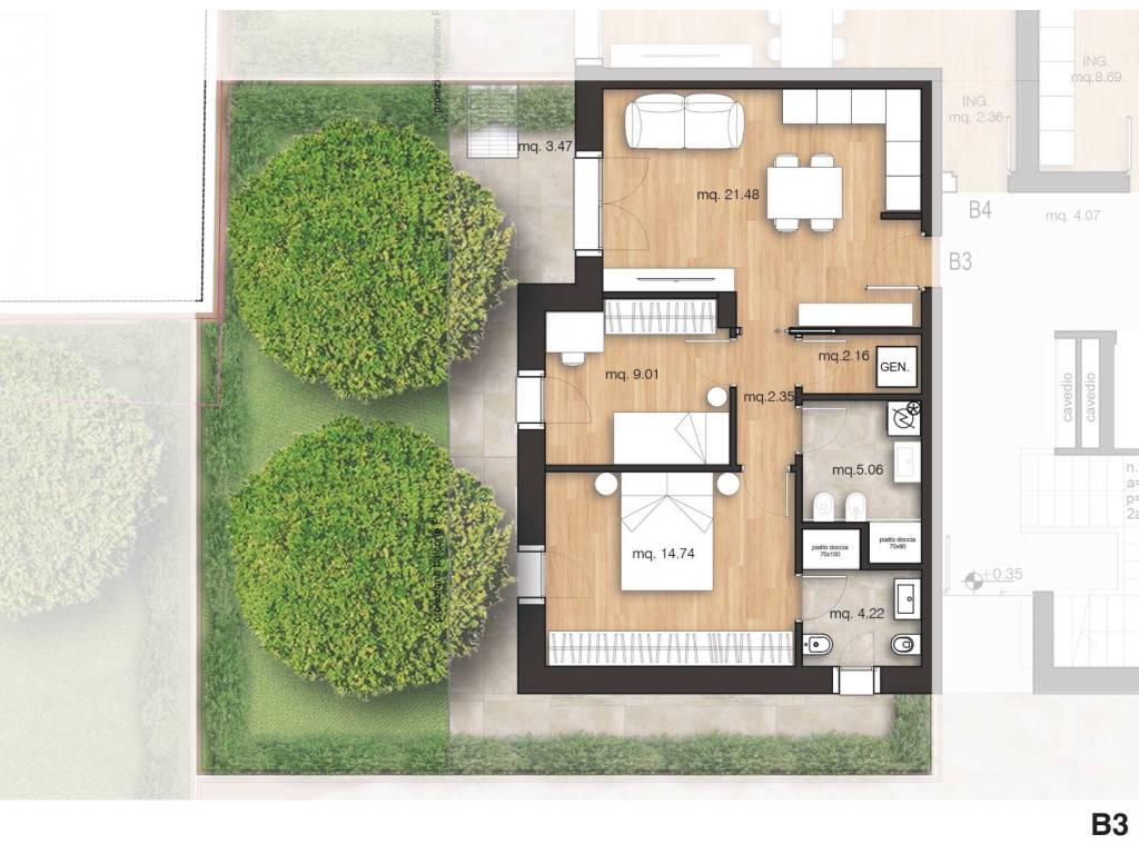 appartamento in vendita a Rimini in zona Vergiano