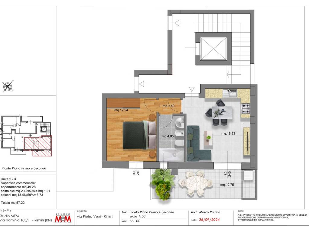 appartamento in vendita a Rimini in zona Bellariva