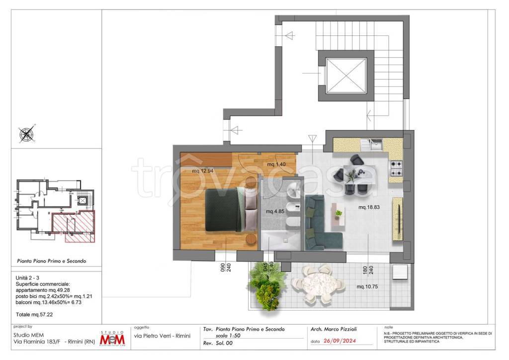 appartamento in vendita a Rimini in zona Bellariva