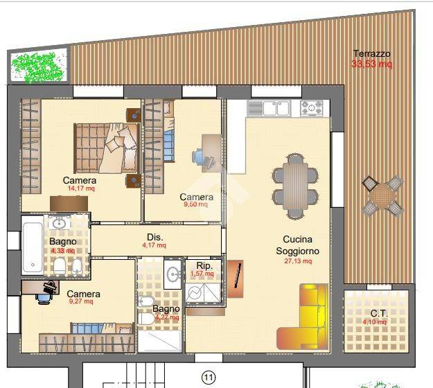 appartamento in vendita a Rimini in zona Viserba