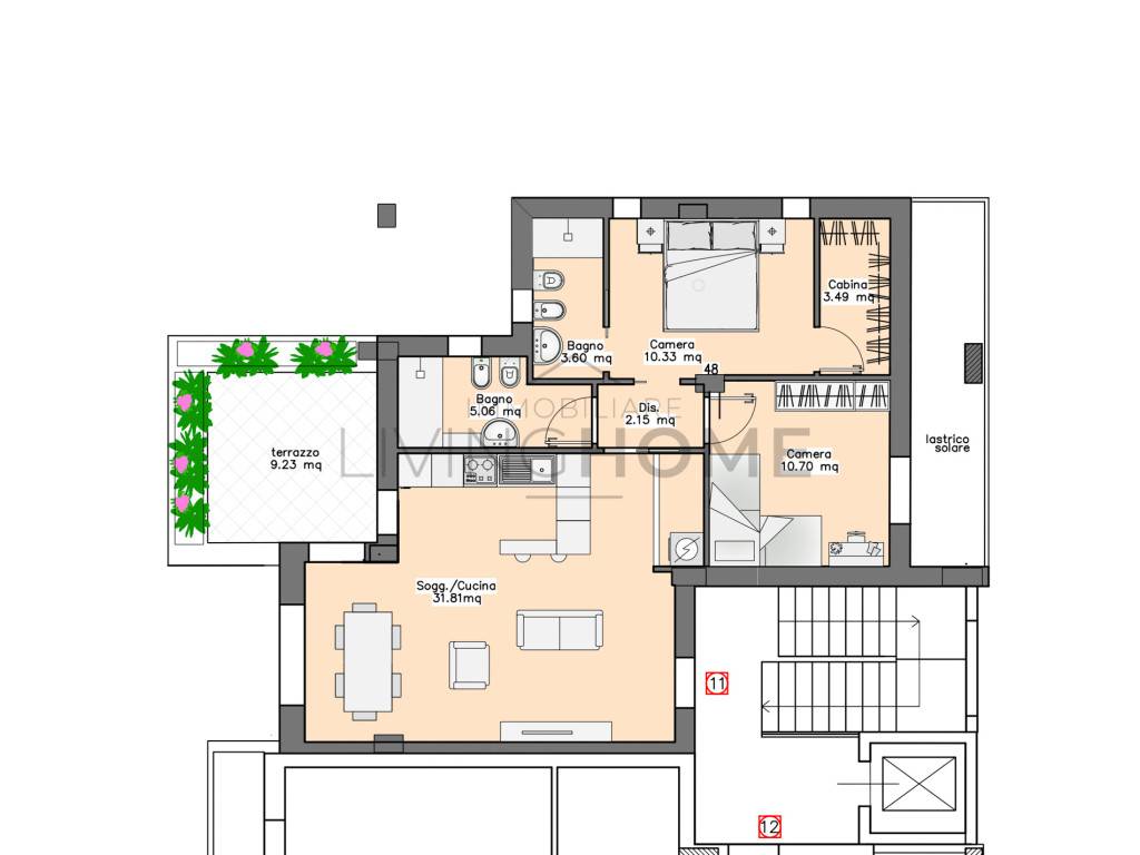 appartamento in vendita a Rimini in zona INA Casa