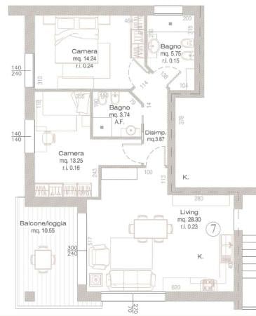 appartamento in vendita a Rimini in zona Vergiano