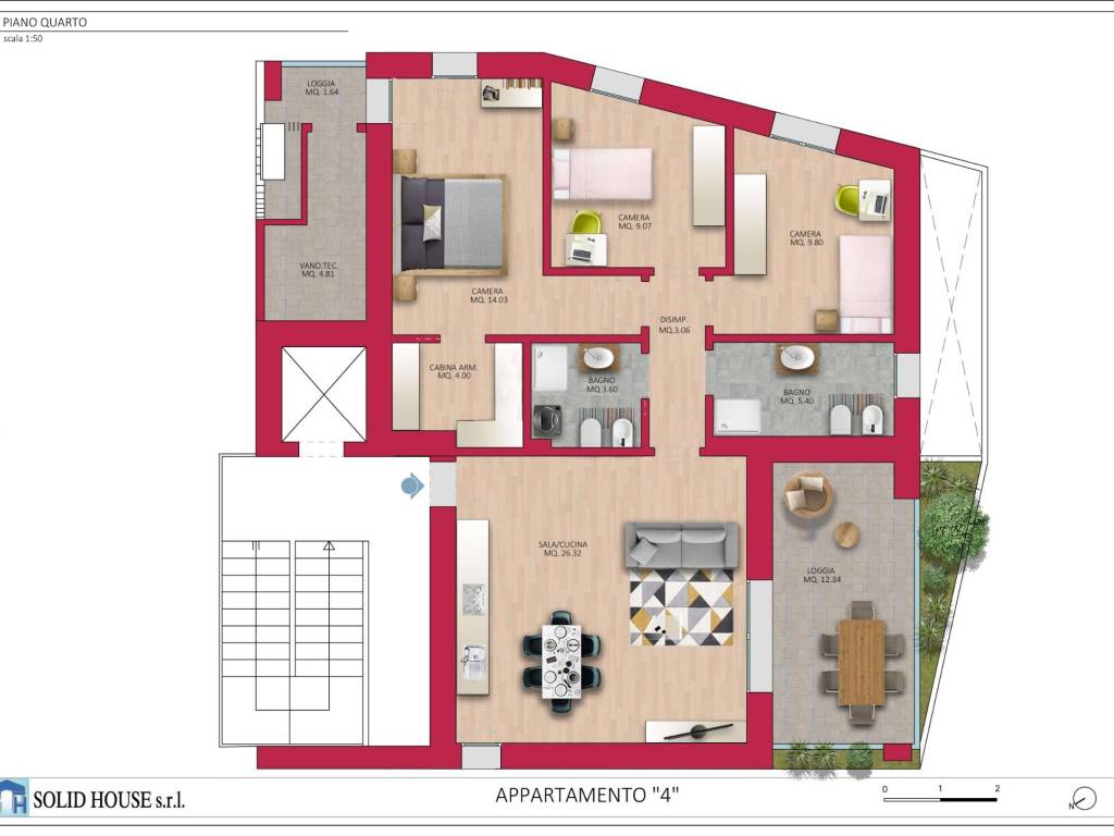 appartamento in vendita a Rimini in zona INA Casa
