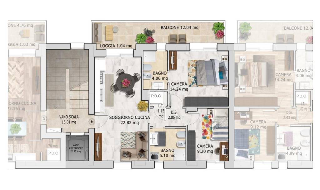 appartamento in vendita a Rimini in zona Viserba