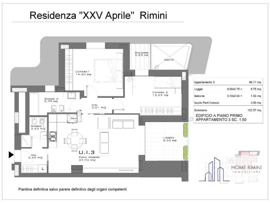 appartamento in vendita a Rimini in zona Borgo San Giuliano