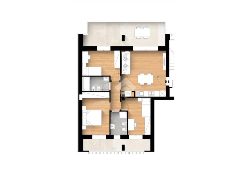 appartamento in vendita a Rimini in zona Rivabella