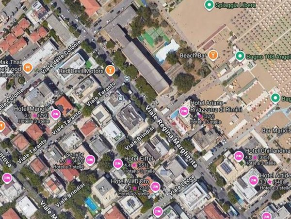 intera palazzina in vendita a Rimini in zona Miramare di Rimini