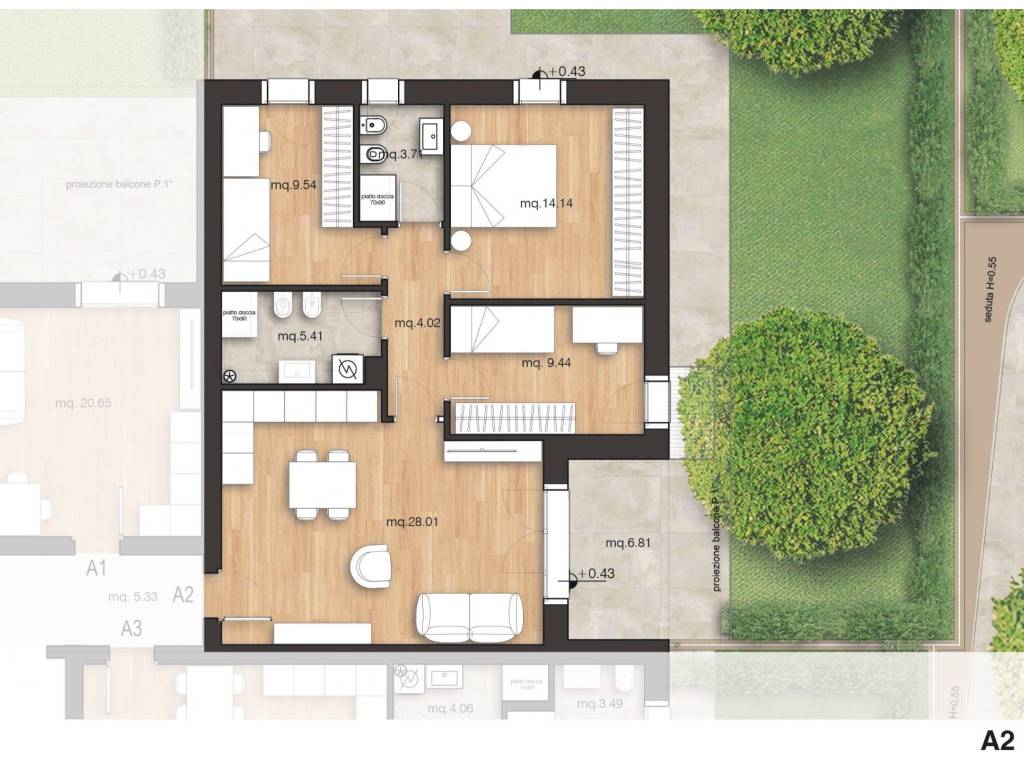 appartamento in vendita a Rimini in zona Spadarolo