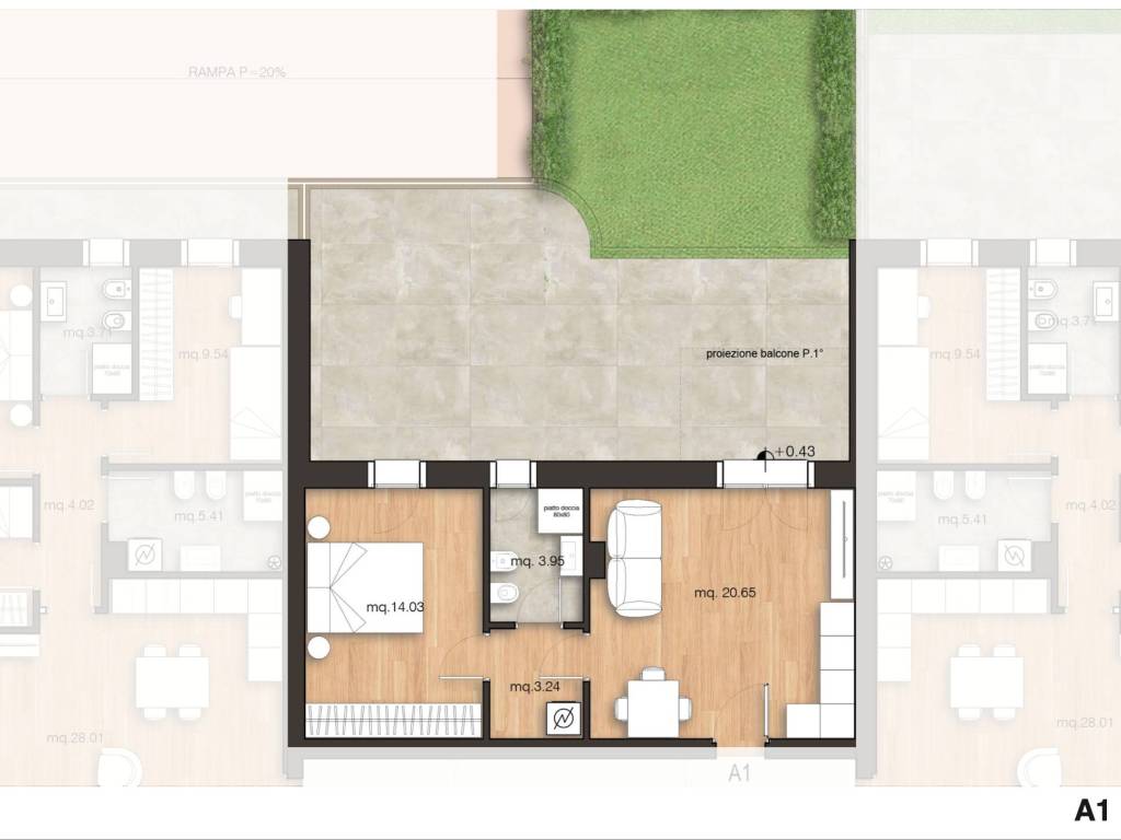 appartamento in vendita a Rimini in zona Vergiano