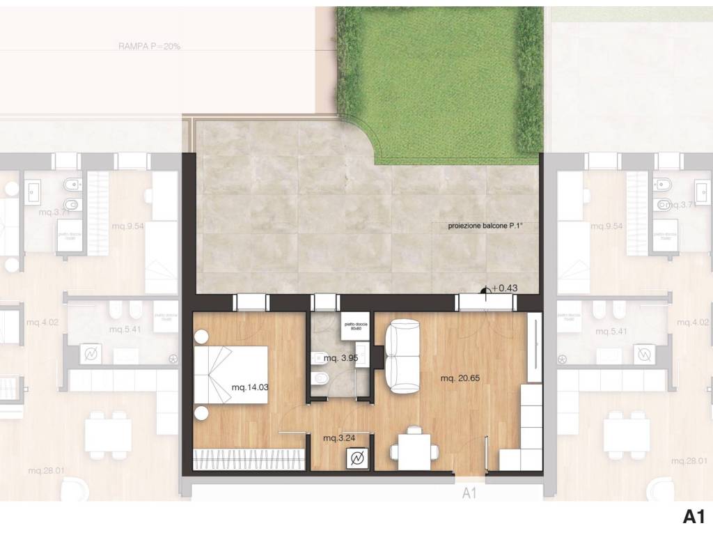 appartamento in vendita a Rimini in zona Spadarolo