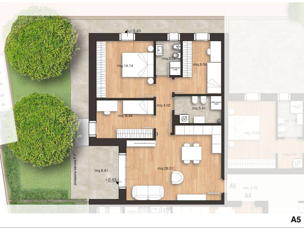 appartamento in vendita a Rimini in zona Vergiano