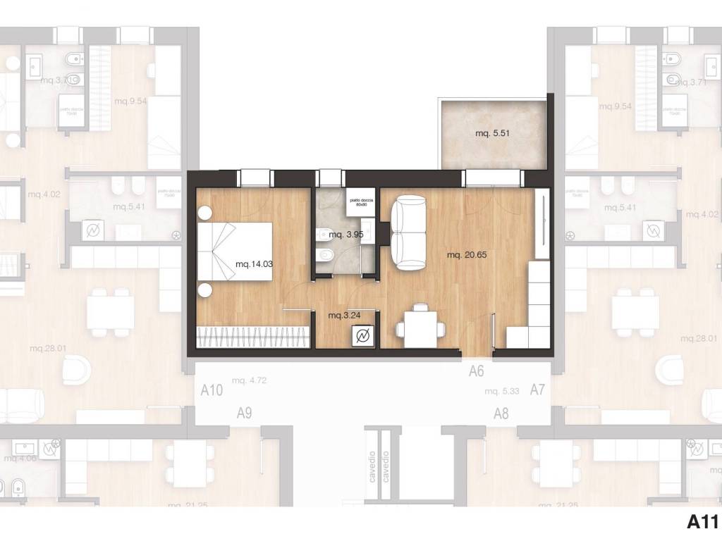 appartamento in vendita a Rimini in zona Vergiano