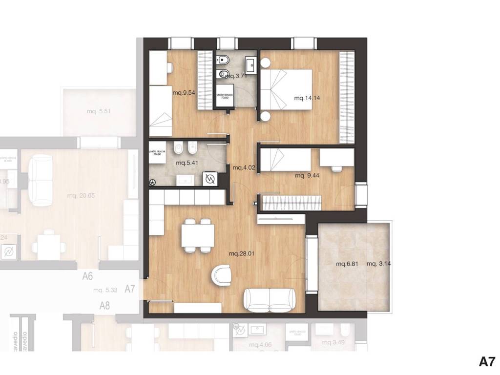 appartamento in vendita a Rimini in zona Spadarolo