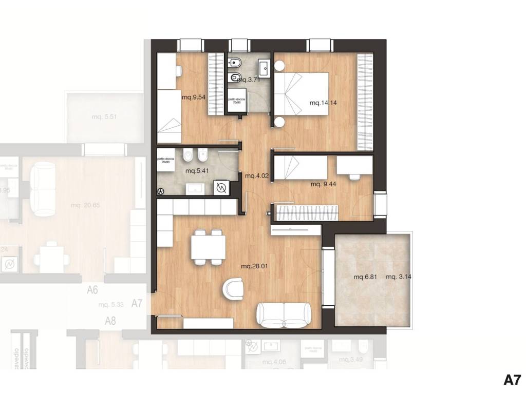 appartamento in vendita a Rimini in zona Spadarolo