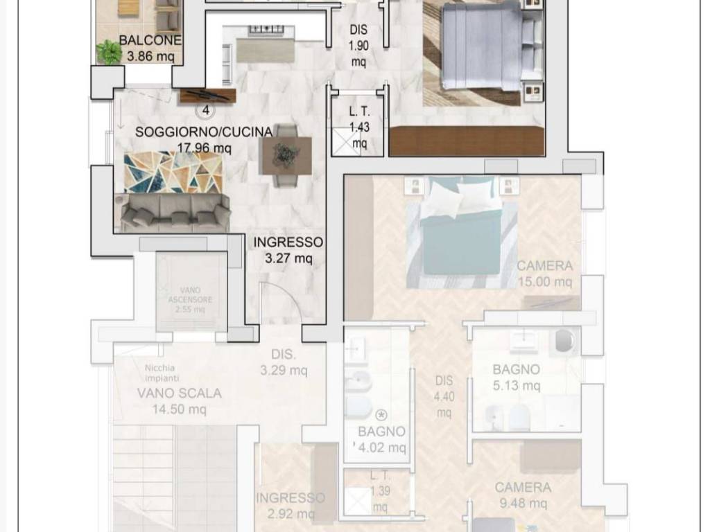 appartamento in vendita a Rimini in zona Marina Centro