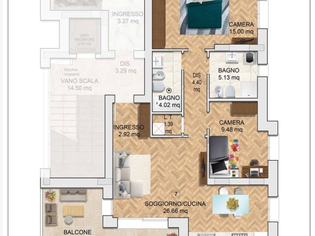 appartamento in vendita a Rimini in zona Marina Centro