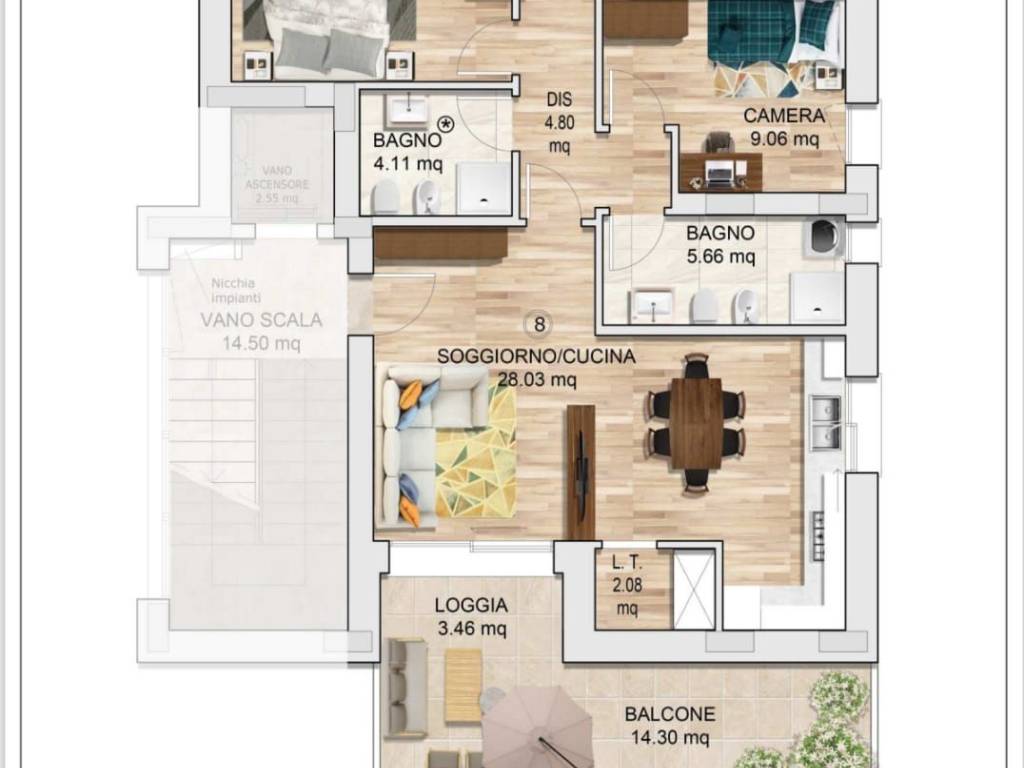 appartamento in vendita a Rimini in zona San Giuliano a Mare