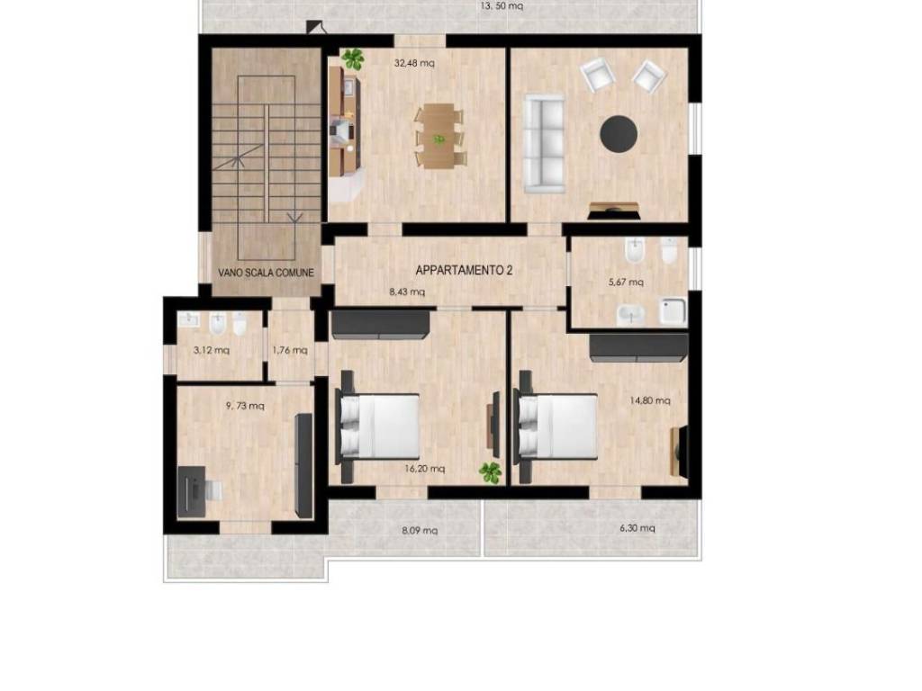 appartamento in vendita a Rimini in zona Viserba