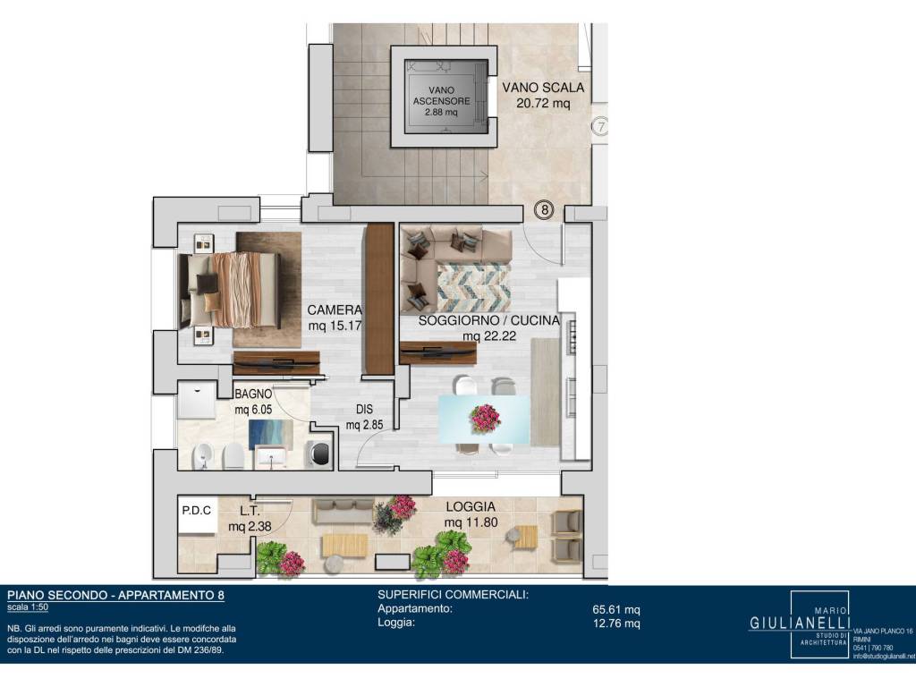 appartamento in vendita a Rimini in zona Lagomaggio