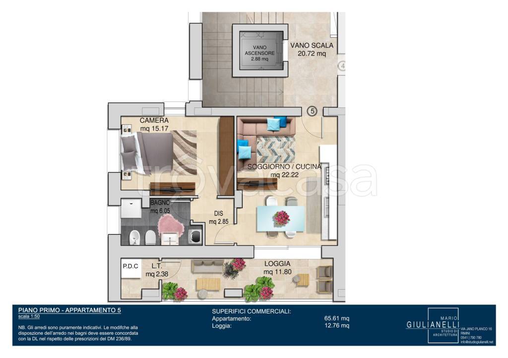 appartamento in vendita a Rimini in zona Lagomaggio