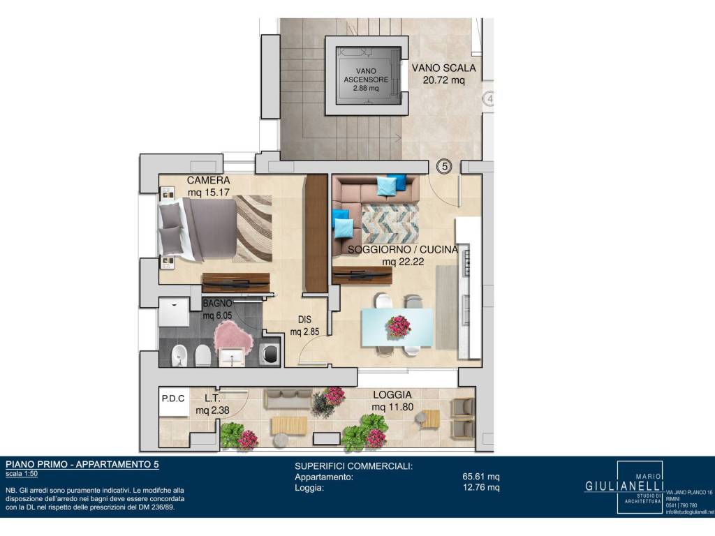 appartamento in vendita a Rimini in zona Lagomaggio