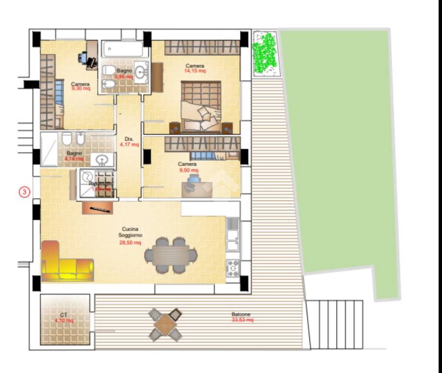 appartamento in vendita a Rimini in zona Viserba