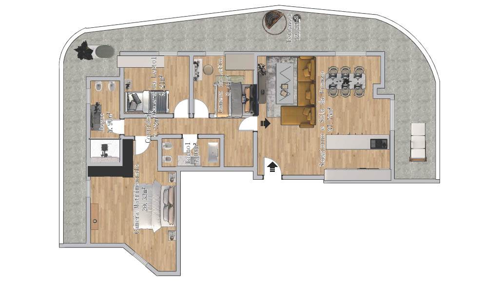 appartamento in vendita a Rimini in zona Viserba