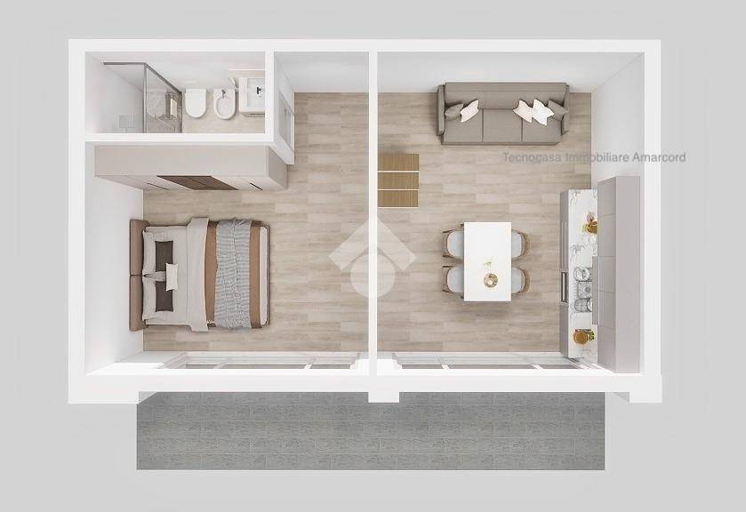 appartamento in vendita a Rimini in zona Lagomaggio