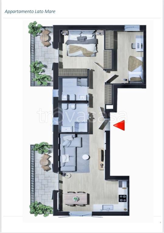 appartamento in vendita a Rimini in zona Bellariva