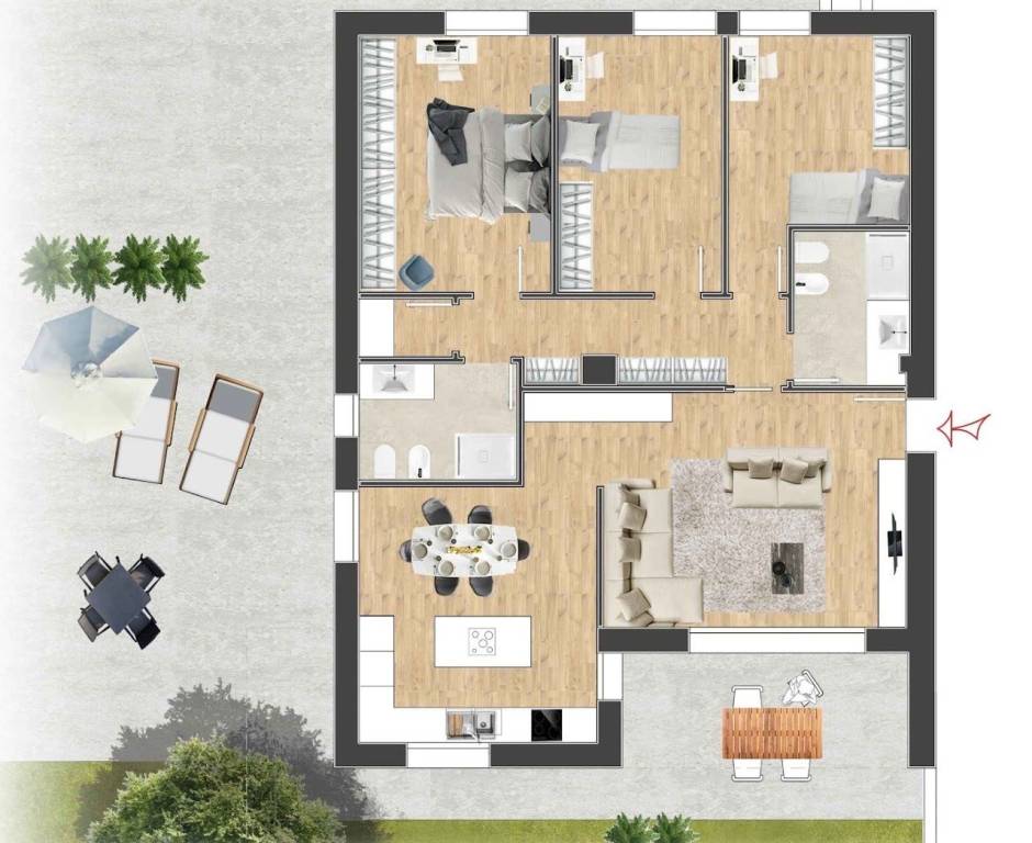 appartamento in vendita a Rimini in zona Lagomaggio